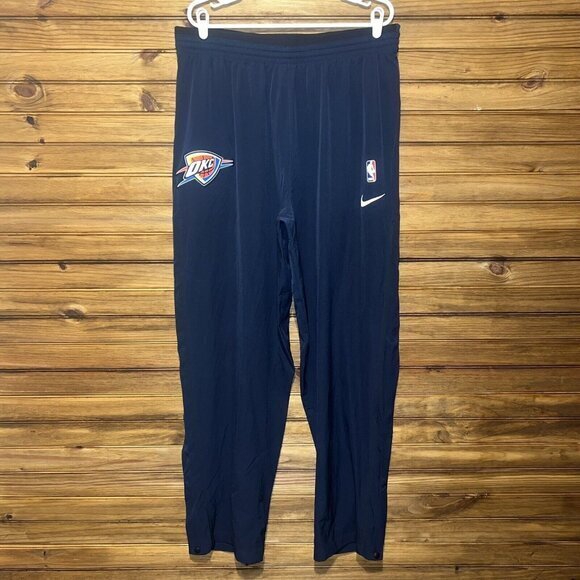 OKC Thunder Nike Basketball Player Issued Warm Up Pants 3XLT NBA Authentic Navy - Picture 1 of 10